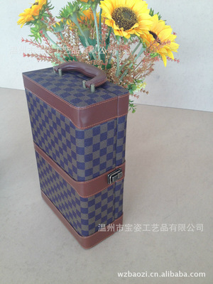 【高檔紅酒禮盒 紅酒盒包裝 紅酒皮盒包裝 創(chuàng)意皮質紅酒盒 葡萄酒盒】價格,廠家,圖片,禮品盒、禮品袋,溫州市寶姿工藝品-